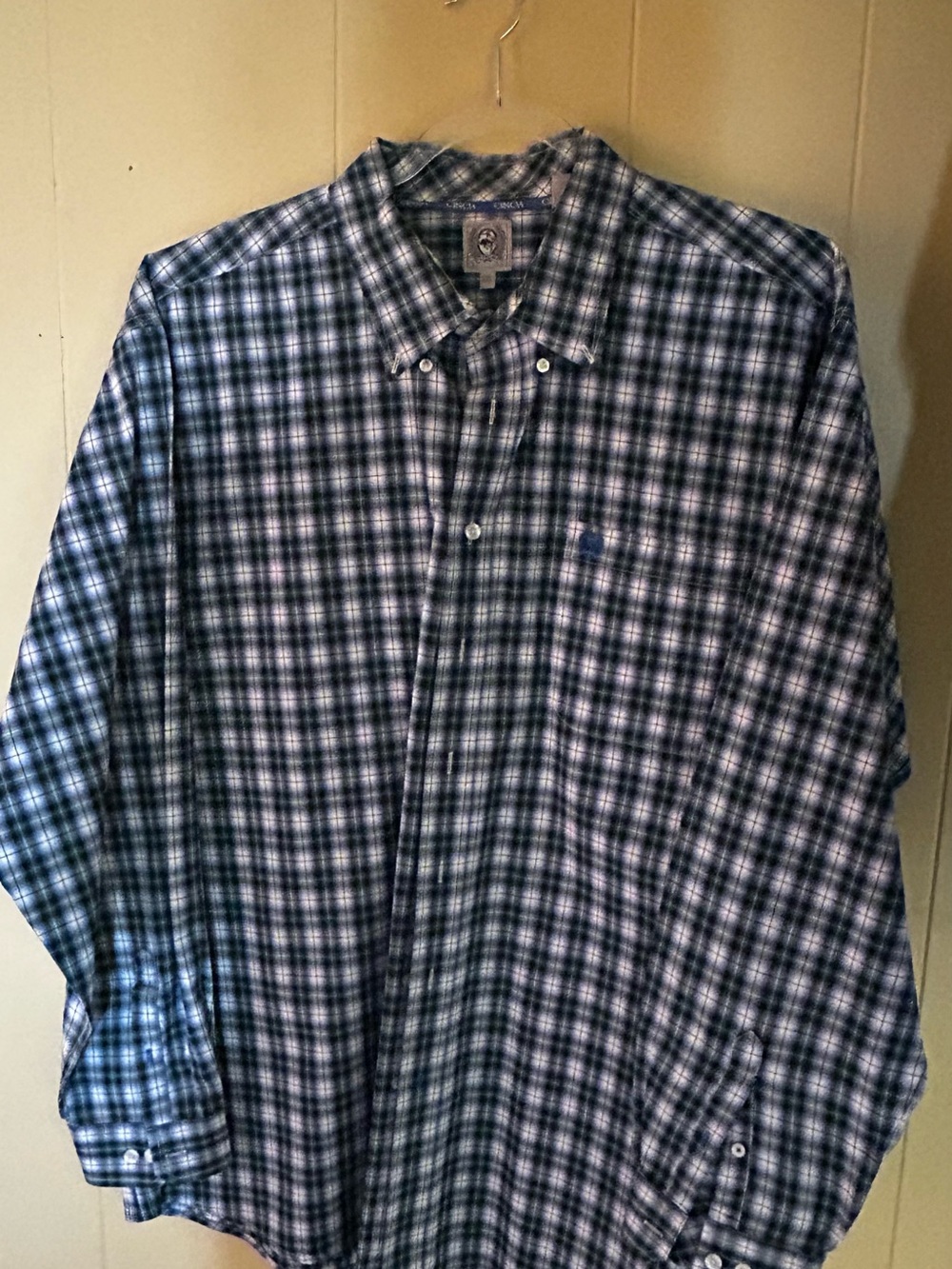 Cinch Plaid Button-Down Shirt